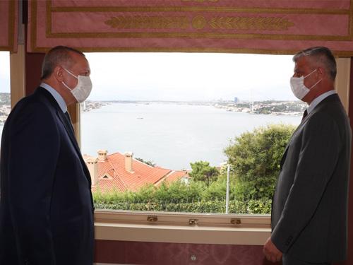 Cumhurbaşkanı Erdoğan, Kosova Cumhurbaşkanı Taçi ile görüştü