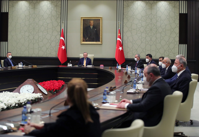 Cumhurbaşkanlığı Kabinesi, Cumhurbaşkanı Erdoğan başkanlığında toplandı