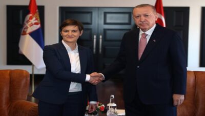 Cumhurbaşkanı Erdoğan, Sırbistan Başbakanı Brnabic’i kabul etti
