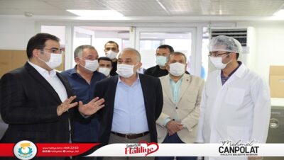 Gıda Tarım ve Hayvancılık Eski Bakanı Fakıbaba, Başkan Canpolat ile Sosyal Yardım Kompleksini Gezdi