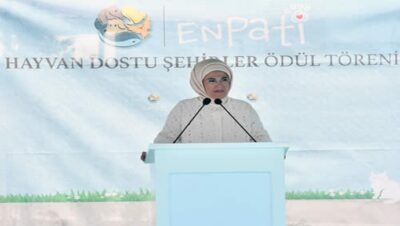 Emine Erdoğan, Enpati Hayvan Dostu Şehirler ödül törenine katıldı