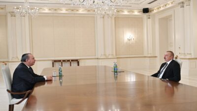 İlham Aliyev, ABD Etnik Anlayış Vakfı Başkanını kabul etti