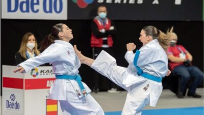Spain dominate in Kata as France and Russia prevail in Kumite at #Karate1Pamplona
