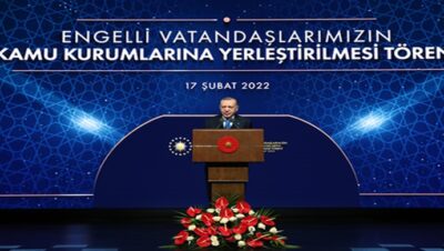 Cumhurbaşkanı Erdoğan, Engelli Kamu Personeli Atama Töreni’ne katıldı