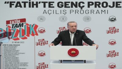 Cumhurbaşkanı Erdoğan, “Fatih’te Genç Projeler” programının açılış törenine katıldı