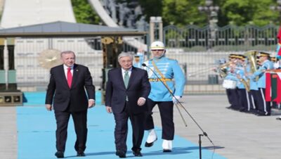 Kazakistan Cumhurbaşkanı Tokayev Cumhurbaşkanlığı Külliyesinde