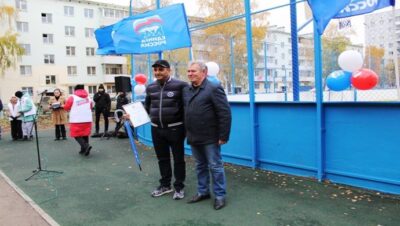 В Башкортостане при поддержке «Единой России» открылась дворовая площадка