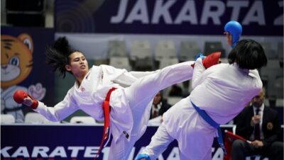 Up-and-coming karatekas show strength on day 1 of #Karate1Jakarta