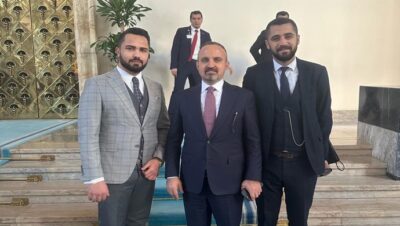 Genç Girişimci İş Adamı Efe Gazi Subaşı AK Parti Grup Başkan Vekili Bülent Turan ile Gazi Mecliste Bir araya geldi