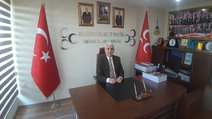 MHP Edirne İl Başkanı Zakir Tercan, Herkes görecek MHP oy patlaması yapacak. Edirne’nin, yegâne partisi olacak