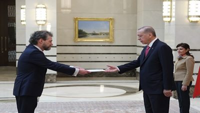 Kuzey Makedonya büyükelçisinden güven mektubu