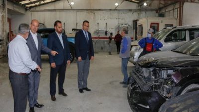 Cumhurbaşkanı Ersin Tatar, Lefkoşa Organize Sanayi Bölgesi’ni ziyaret ederek esnafla bir araya geldi