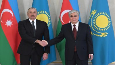 Президенты Казахстана и Азербайджана провели переговоры
