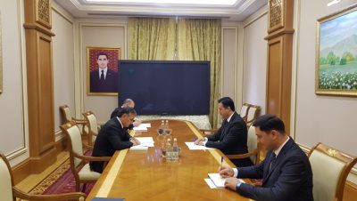 Türkmenistan Bakanlar Kurulu Başkan Yardımcısı ile görüşme