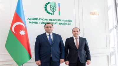 Büyükelçinin Azerbaycan Tarım Bakanı ile görüşmesi