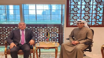 Meeting of the Ambassador of Tajikistan with the Minister of Commerce and Industry of Kuwait
