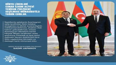 Qırğız Respublikasının Prezidenti Sadır Japarovdan