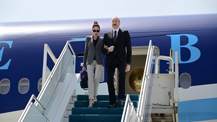 İlham Aliyev çalışma ziyareti için Türkiye’ye geldi